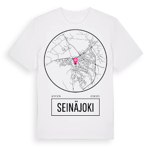 Seinäjoki t-shirt – ekologisk bomull t-shirt från Pinshirt