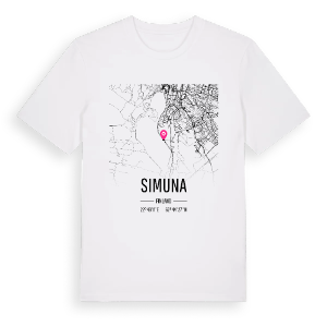 Simuna karta t-shirt – ekologisk bomull t-shirt från Pinshirt
