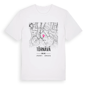 Törnävä karta t-shirt – ekologisk bomull t-shirt från Pinshirt