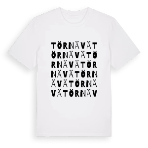 Törnävä ordlek t-shirt – ekologisk bomull t-shirt från Pinshirt