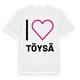 Jag älskar Töysä t-shirt stort tryck