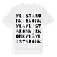 Ylistaron kirkonkylä ordlek t-shirt