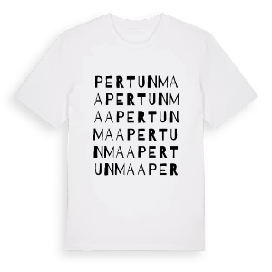 Pertunmaa ordlek t-shirt – ekologisk bomull t-shirt från Pinshirt