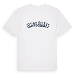 Pieksämäki college t-shirt – ekologisk bomull t-shirt från Pinshirt