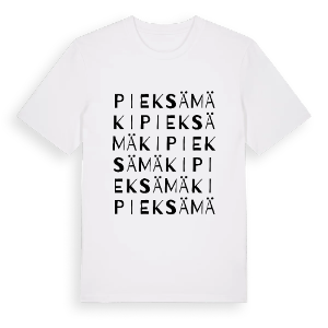 Pieksämäki ordlek t-shirt – ekologisk bomull t-shirt från Pinshirt