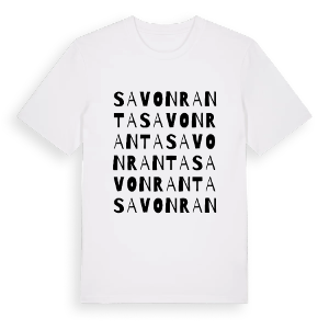Savonranta ordlek t-shirt – ekologisk bomull t-shirt från Pinshirt