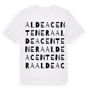 Aldeacentenera ordlek t-shirt – ekologisk bomull t-shirt från Pinshirt