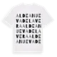 Aldeanueva de la Vera ordlek t-shirt
