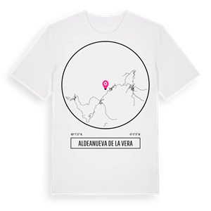 Aldeanueva de la Vera t-shirt – ekologisk bomull t-shirt från Pinshirt