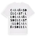 Cabañas del Castillo ordlek t-shirt