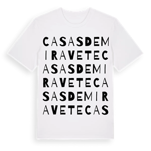 Casas de Miravete ordlek t-shirt – ekologisk bomull t-shirt från Pinshirt