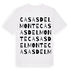 Casas del Monte ordlek t-shirt – ekologisk bomull t-shirt från Pinshirt