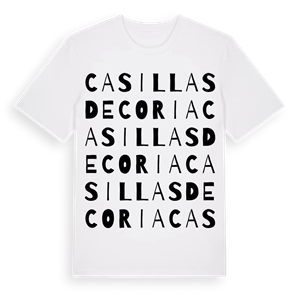 Casillas de Coria ordlek t-shirt – ekologisk bomull t-shirt från Pinshirt