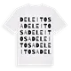 Deleitosa ordlek t-shirt