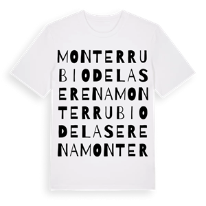 Monterrubio de la Serena ordlek t-shirt – ekologisk bomull t-shirt från Pinshirt