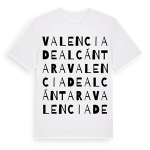 Valencia de Alcántara ordlek t-shirt – ekologisk bomull t-shirt från Pinshirt