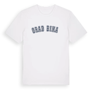 Grad Bihać college t-shirt – ekologisk bomull t-shirt från Pinshirt