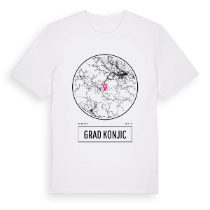 Grad Konjic t-shirt – ekologisk bomull t-shirt från Pinshirt