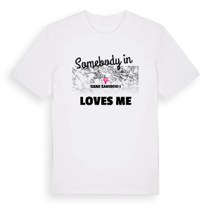Någon i Grad Zavidovići älskar mig t-shirt – ekologisk bomull t-shirt från Pinshirt