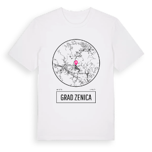 Grad Zenica t-shirt – ekologisk bomull t-shirt från Pinshirt