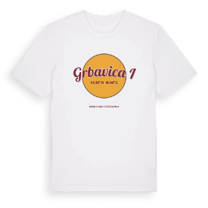 Grbavica I cirkel t-shirt – ekologisk bomull t-shirt från Pinshirt