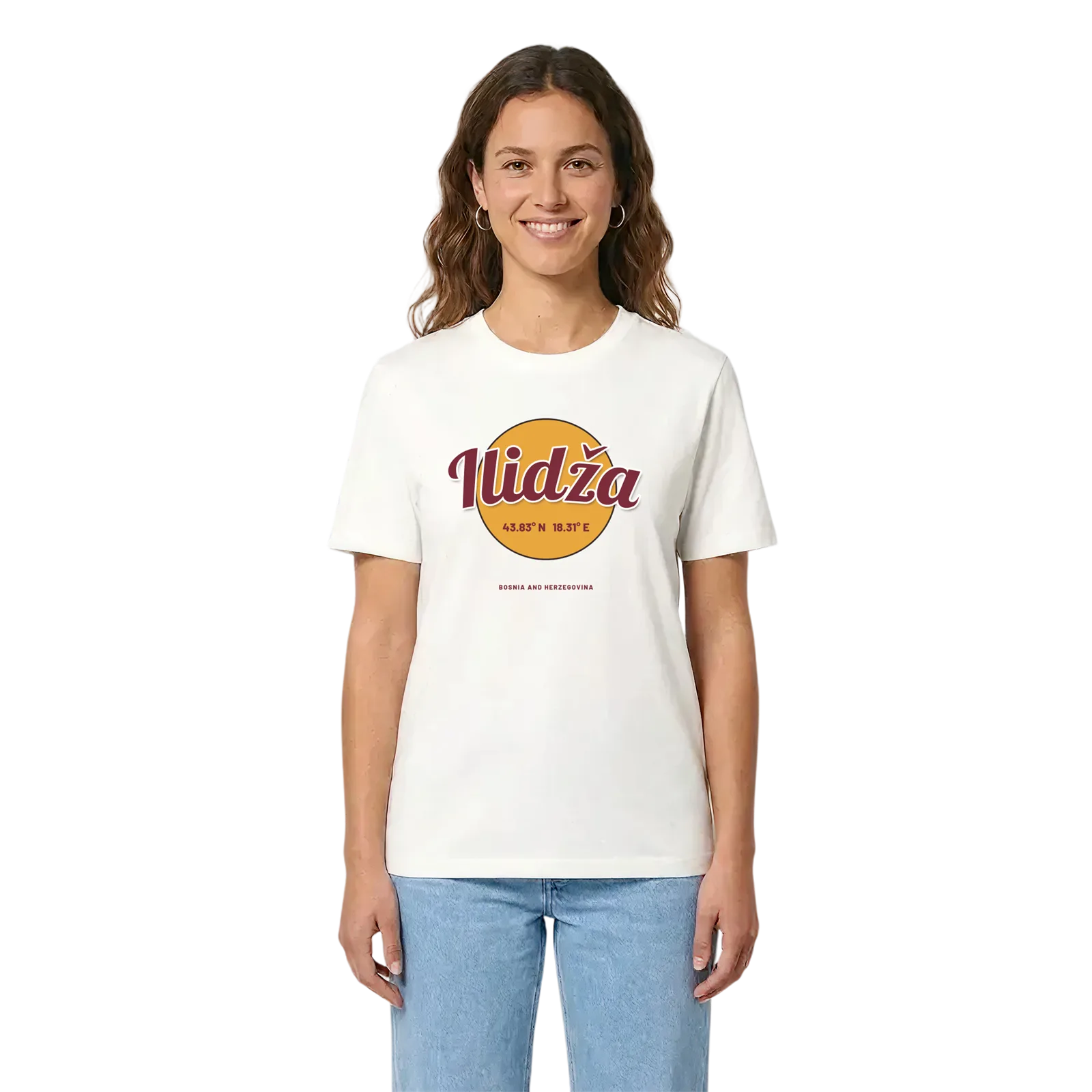 Ilidža cirkel t-shirt – White, i miljö