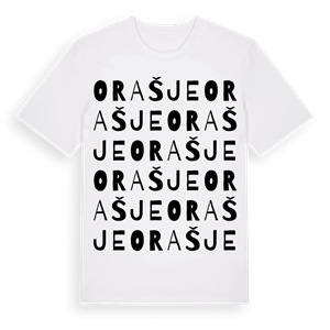 Orašje ordlek t-shirt – ekologisk bomull t-shirt från Pinshirt