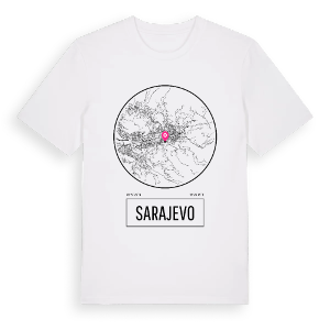 Sarajevo t-shirt – ekologisk bomull t-shirt från Pinshirt
