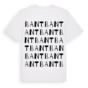 Bant ordlek t-shirt – ekologisk bomull t-shirt från Pinshirt