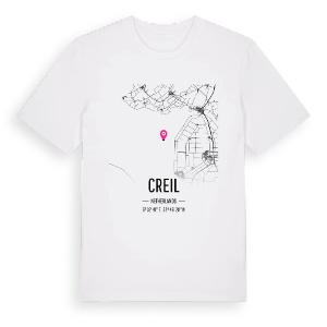 Creil karta t-shirt – ekologisk bomull t-shirt från Pinshirt