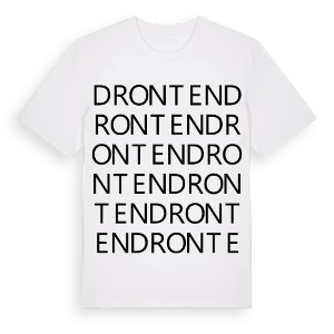 Dronten ordlek t-shirt – ekologisk bomull t-shirt från Pinshirt