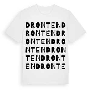 Dronten ordlek t-shirt – ekologisk bomull t-shirt från Pinshirt