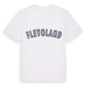 Flevoland college t-shirt – ekologisk bomull t-shirt från Pinshirt