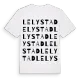 Lelystad ordlek t-shirt