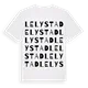 Lelystad ordlek t-shirt