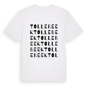 Tollebeek ordlek t-shirt – ekologisk bomull t-shirt från Pinshirt