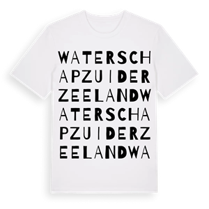Waterschap Zuiderzeeland ordlek t-shirt – ekologisk bomull t-shirt från Pinshirt