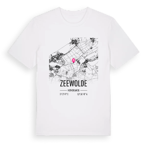 Zeewolde karta t-shirt – ekologisk bomull t-shirt från Pinshirt