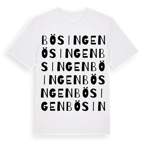 Bösingen ordlek t-shirt – ekologisk bomull t-shirt från Pinshirt