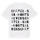 Châtel-sur-Montsalvens ordlek t-shirt