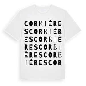 Corbières ordlek t-shirt – ekologisk bomull t-shirt från Pinshirt