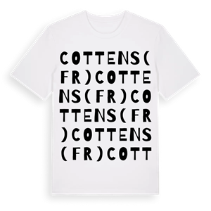 Cottens (FR) ordlek t-shirt – ekologisk bomull t-shirt från Pinshirt