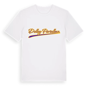 Delley-Portalban baseball t-shirt – ekologisk bomull t-shirt från Pinshirt