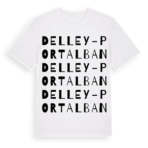 Delley-Portalban ordlek t-shirt – ekologisk bomull t-shirt från Pinshirt