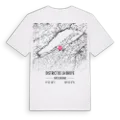 District de la Broye karta t-shirt