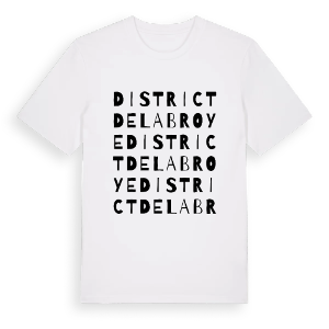 District de la Broye ordlek t-shirt – ekologisk bomull t-shirt från Pinshirt