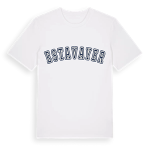 Estavayer college t-shirt – ekologisk bomull t-shirt från Pinshirt