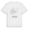Fribourg - Freiburg karta t-shirt