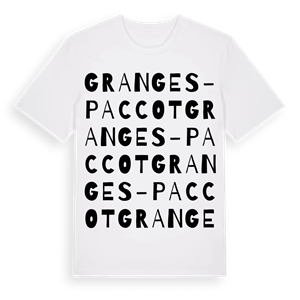 Granges-Paccot ordlek t-shirt – ekologisk bomull t-shirt från Pinshirt