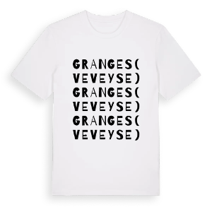 Granges (Veveyse) ordlek t-shirt – ekologisk bomull t-shirt från Pinshirt